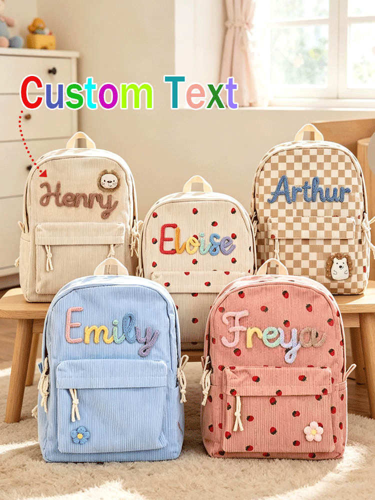 Embroidery Kit Pouch - [Custom] Personalized Back-to-School Backpack with Name