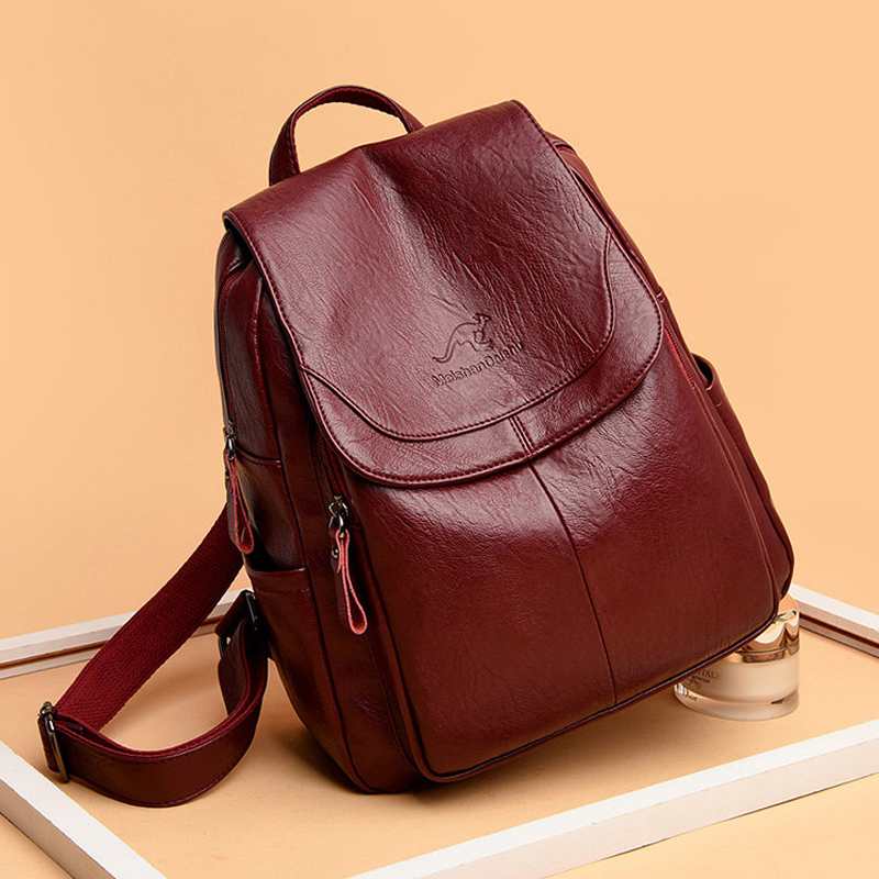 Embroidery Kit Pouch - 9 Color Women Soft Leather Backpacks
