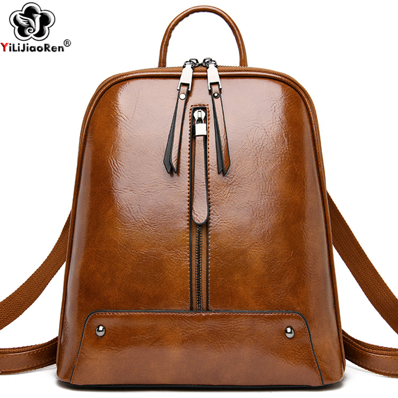 Embroidery Kit Pouch - Women Leather Backpack Fashion Backpack Purse