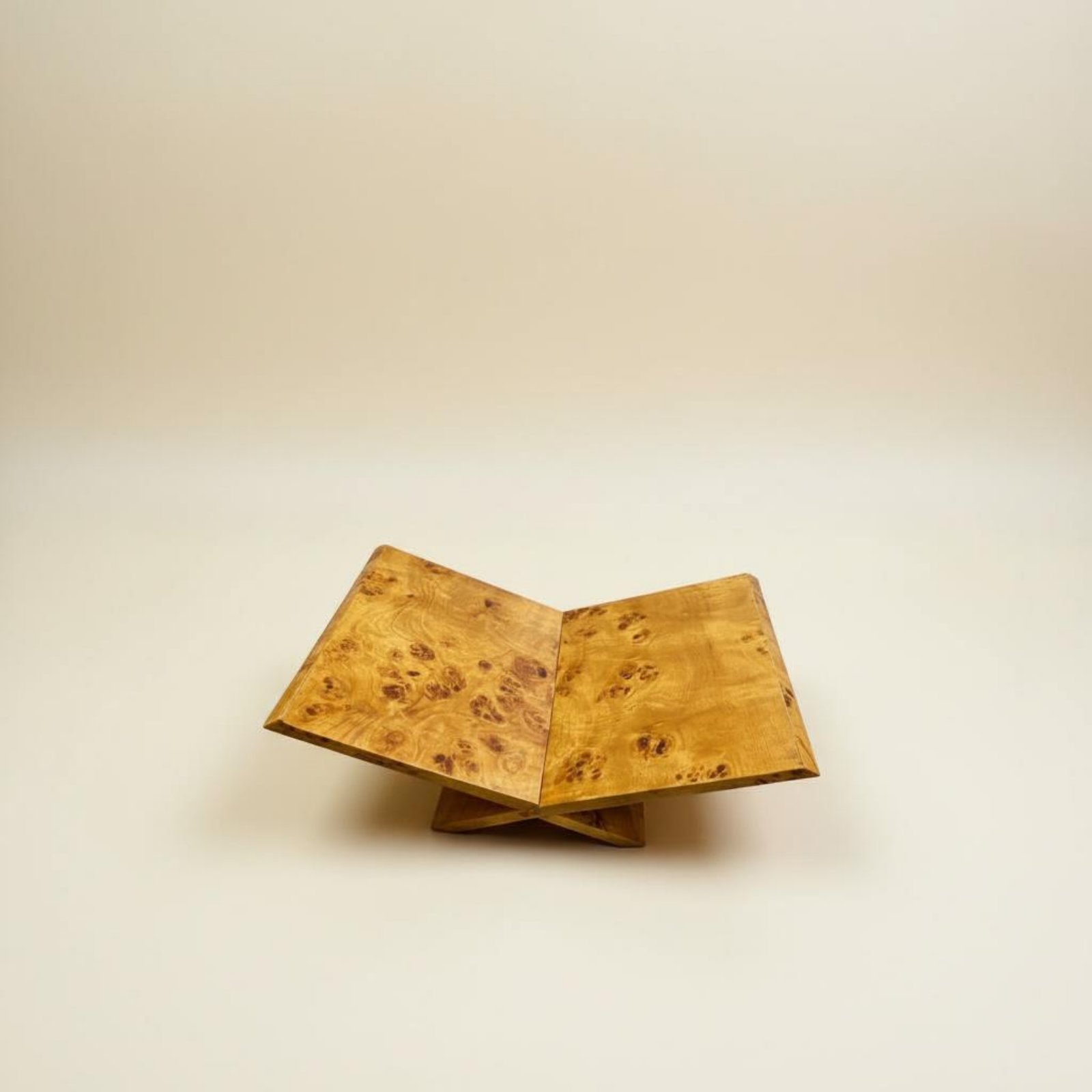 Frame Display Wood - Cross Book Stand Wabi-Sabi Design X-Frame