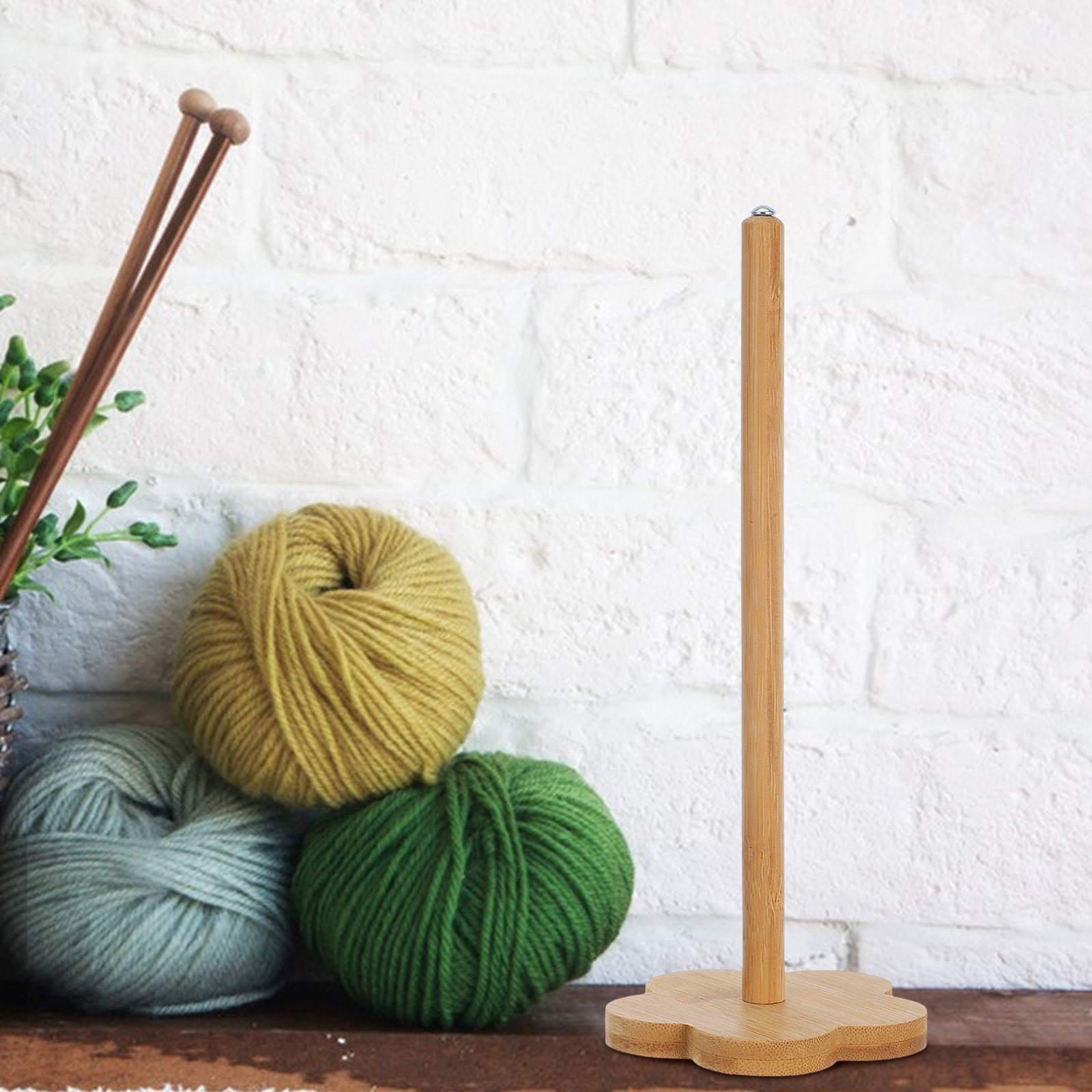 Embroidery Yarn - Rotating Wooden Yarn Holder Bamboo Craft