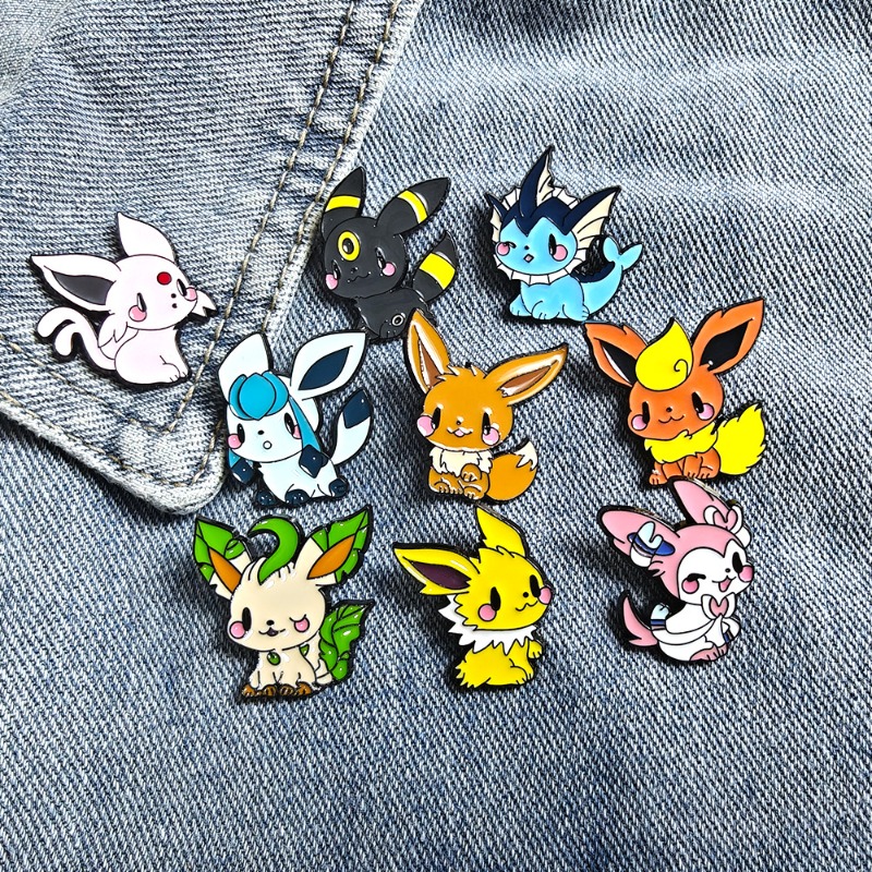 Embroidery Wallpaper - Hot 9 Pcs Anime Elf Brooch