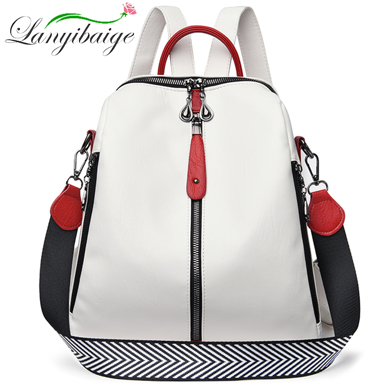 Embroidery Kit Pouch - Fashion Backpack Women Soft Leather Backpack