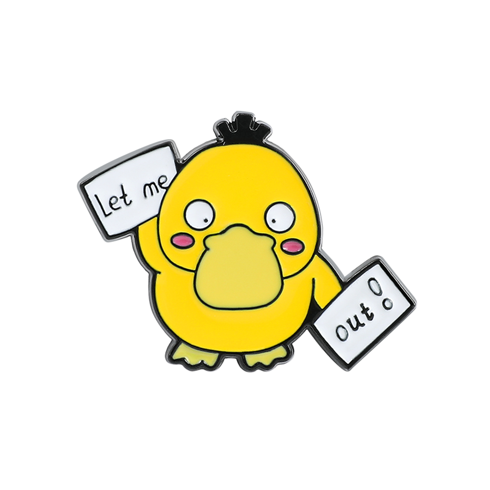 Embroidery Wallpaper - 1 Pc ​Anime Duckling Brooch Cartoon