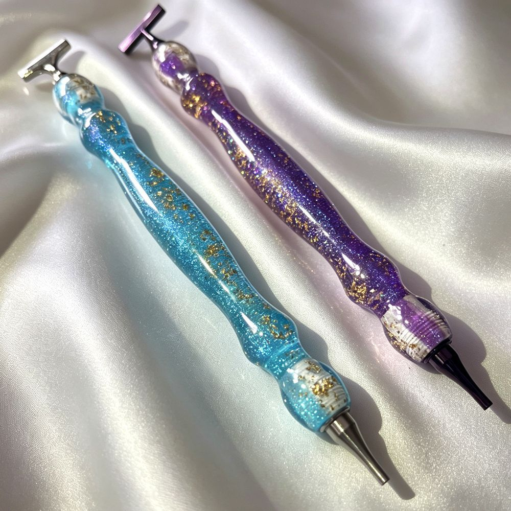 Embroidery Tools - New Shiny Blue/Purple Gold Foil Threaded