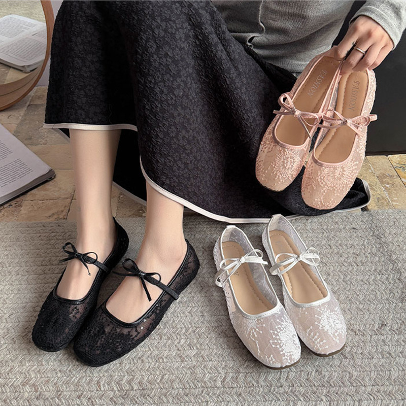 Women's Gentle Ballet Flat Sho - Embroidery Canvas ulasan dan harga