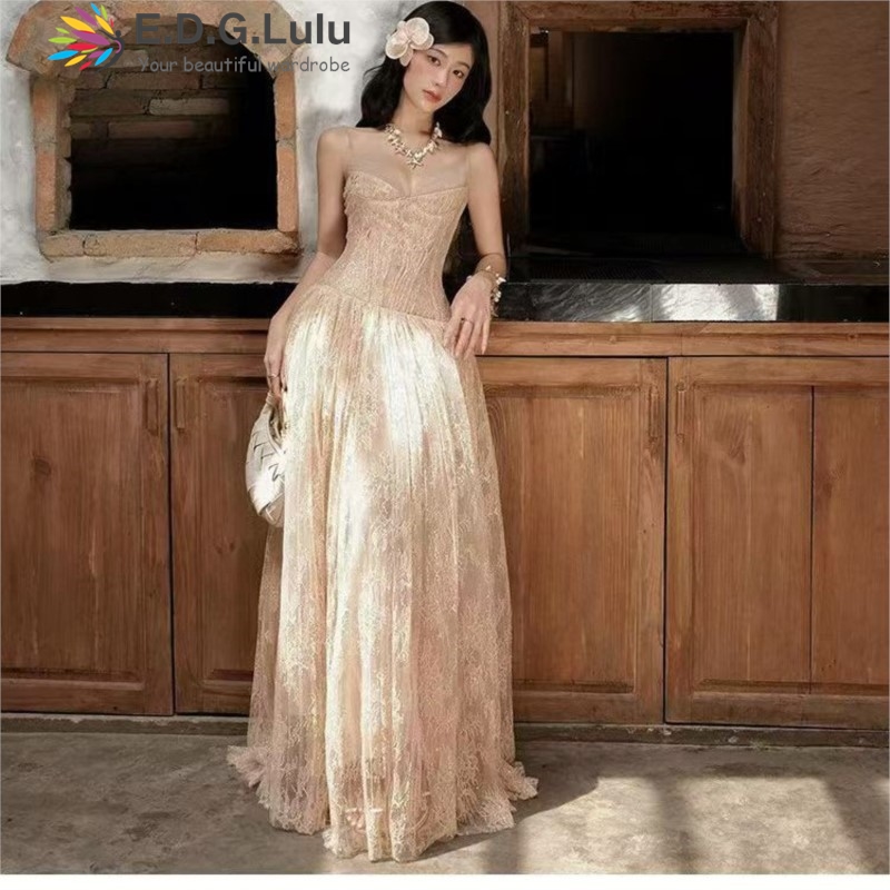 EDGLuLu  Strapless Sleeveless  - Embroidery H&M ulasan dan harga