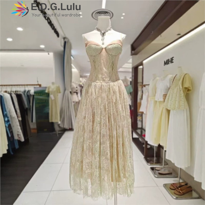 EDGLuLu  Strapless Sleeveless  - Embroidery H&M ulasan dan harga