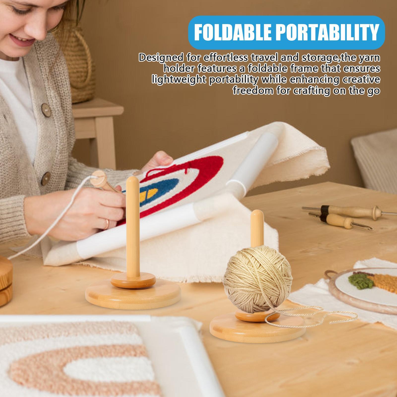 Yarn Holder Knitting Yarn Wind - Embroidery Yarn ulasan dan harga