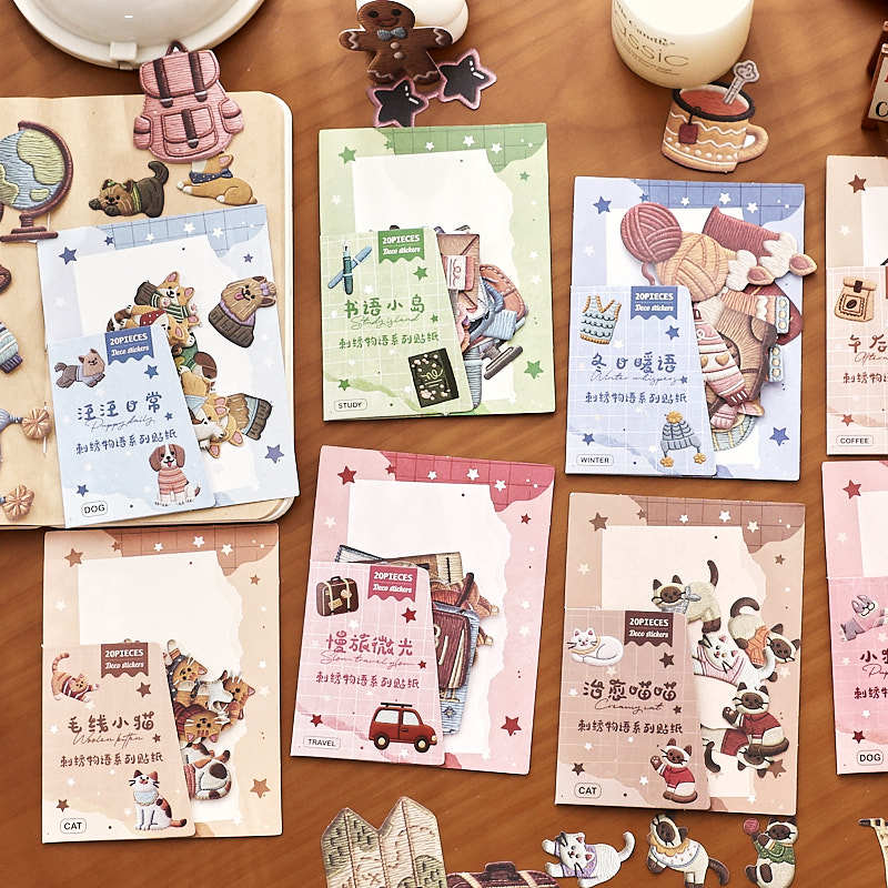 20pcs Embroidery Story Series  - Embroidery Sheet ulasan dan harga