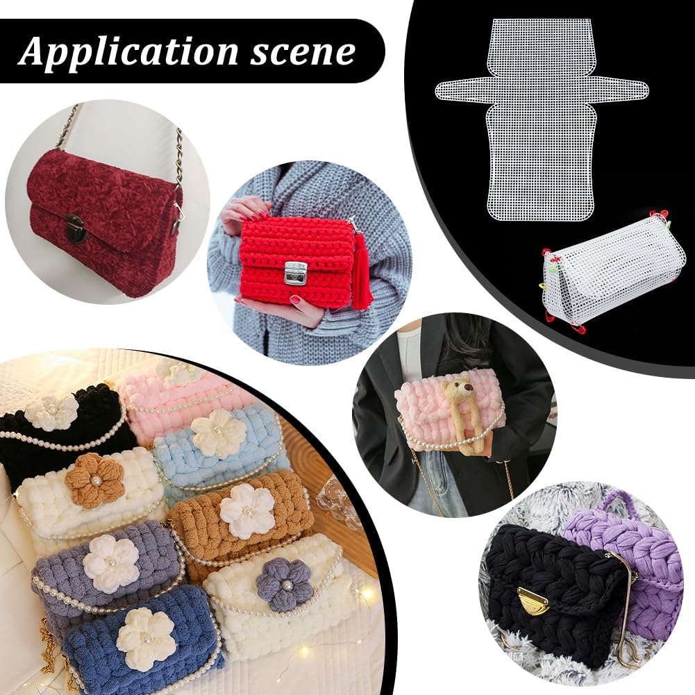 1-4Pcs Plastic Mesh Canvas She - Embroidery Canvas ulasan dan harga