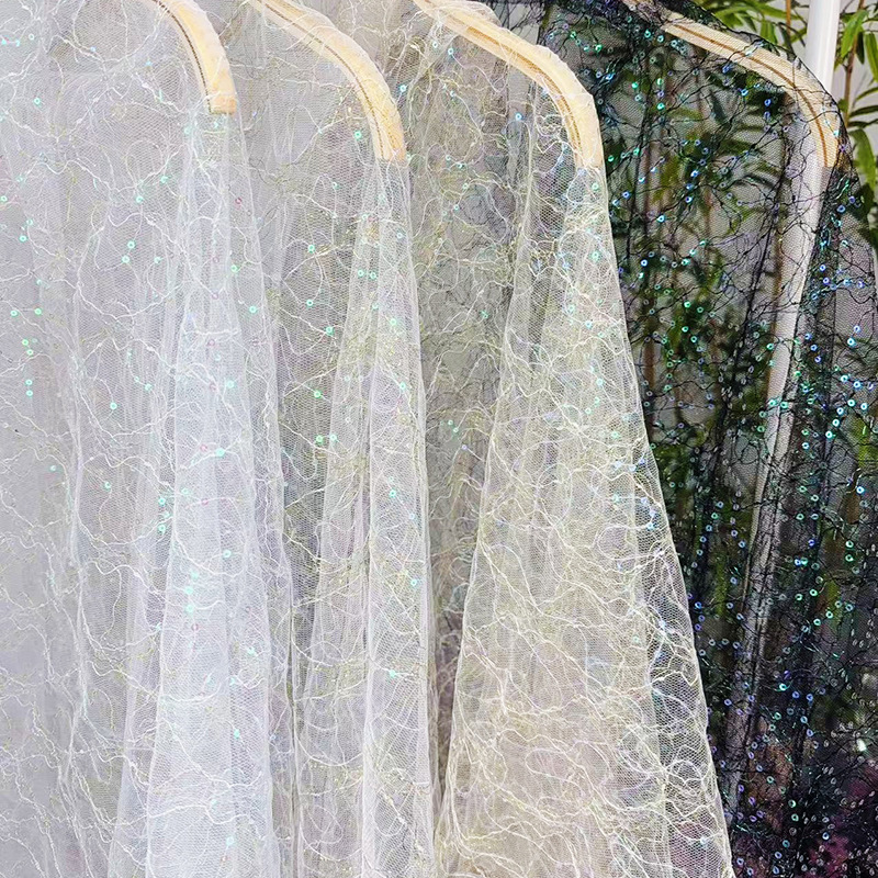 4 Colors French Tulle Evening  - Embroidery Abaya ulasan dan harga