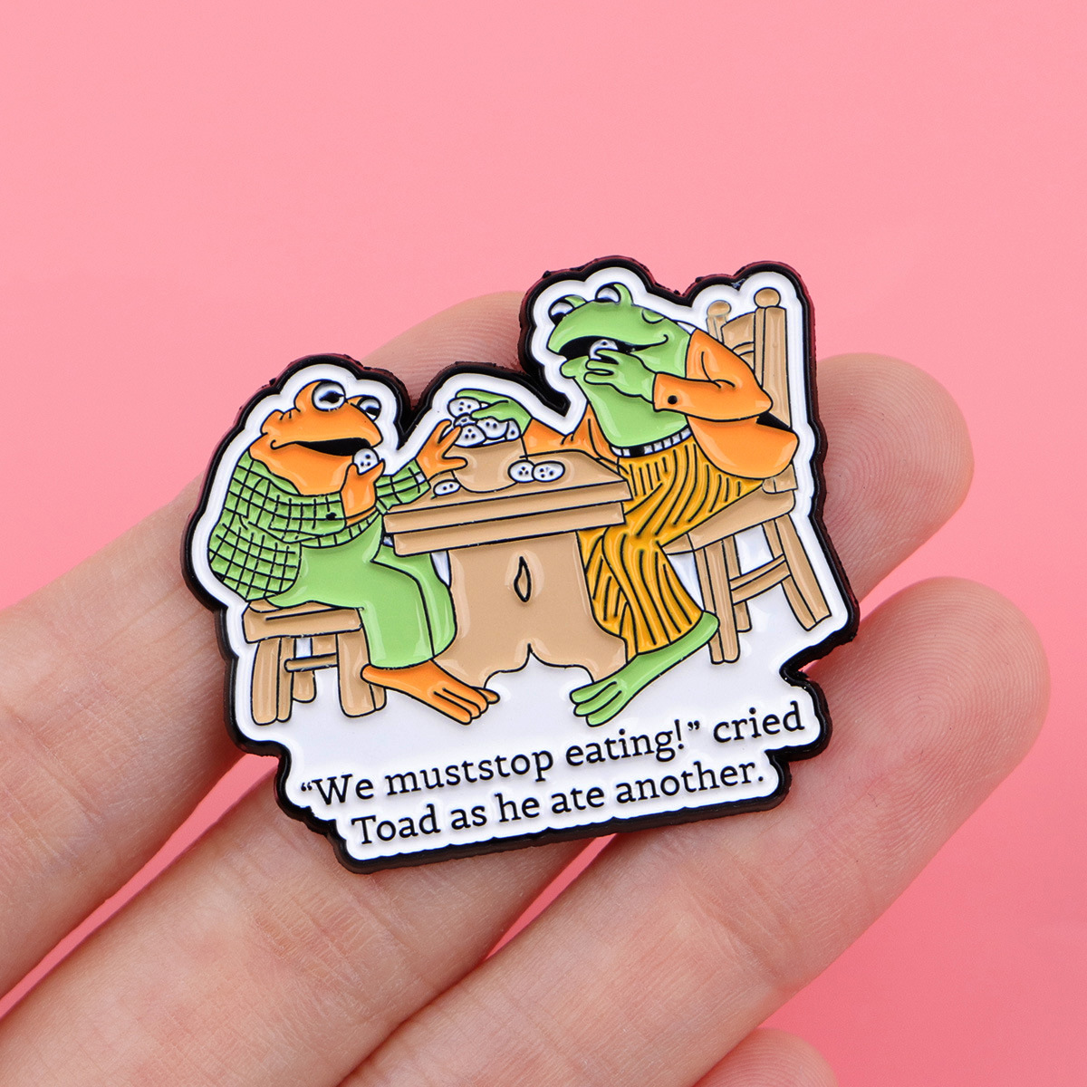 Cartoon Frog Brooch Pin Badge  - Embroidery Wallpaper ulasan dan harga