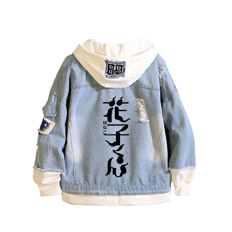 Toilet-Bound Hanako-kun Demin  - Embroidery Jacket Jeans ulasan dan harga
