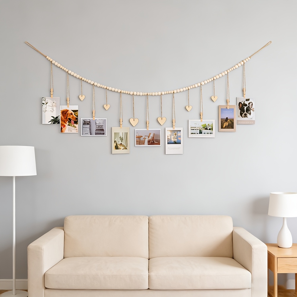 Hanging Photo Display Wall Dec - Frame Display Wood ulasan dan harga
