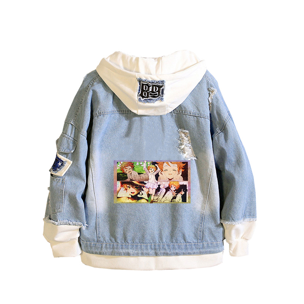 The Promised Neverland Anime J - Embroidery Jacket Jeans ulasan dan harga
