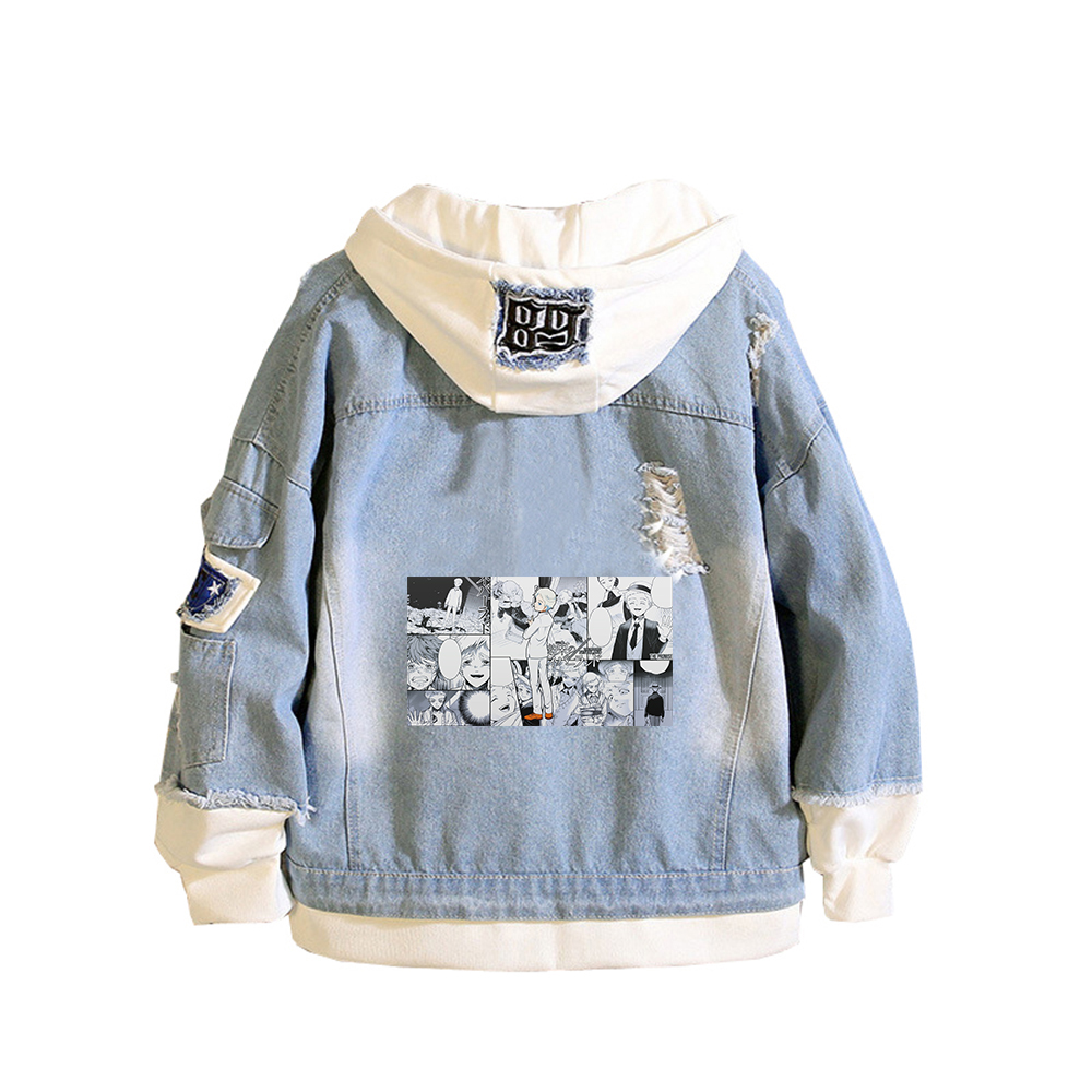 The Promised Neverland Anime J - Embroidery Jacket Jeans ulasan dan harga