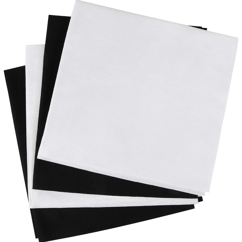 8 Pieces of 30X 30cm Linen Fab - Embroidery Canvas ulasan dan harga