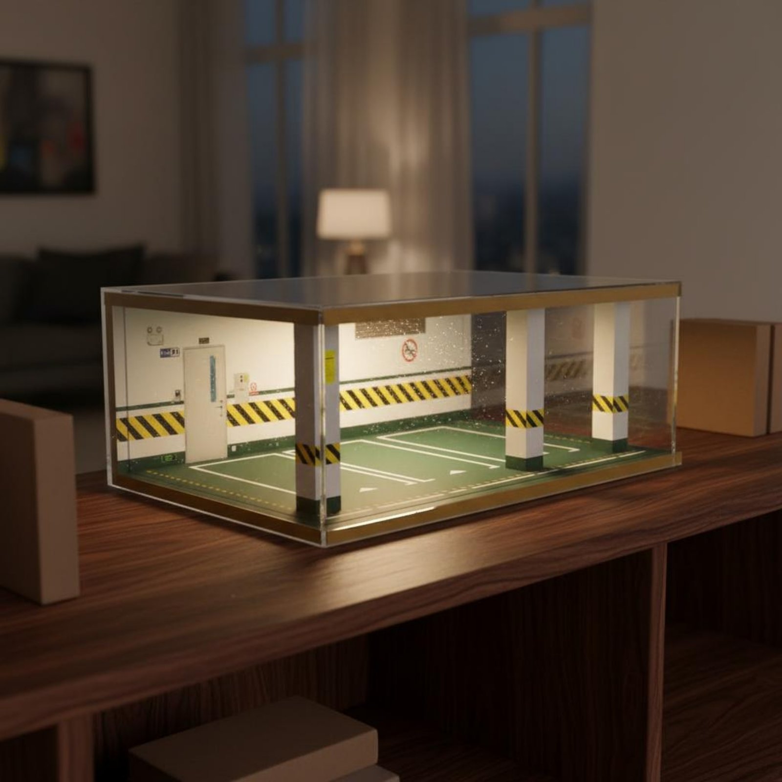 1:24 Scale Parking Garage Wood - Frame Display Wood ulasan dan harga