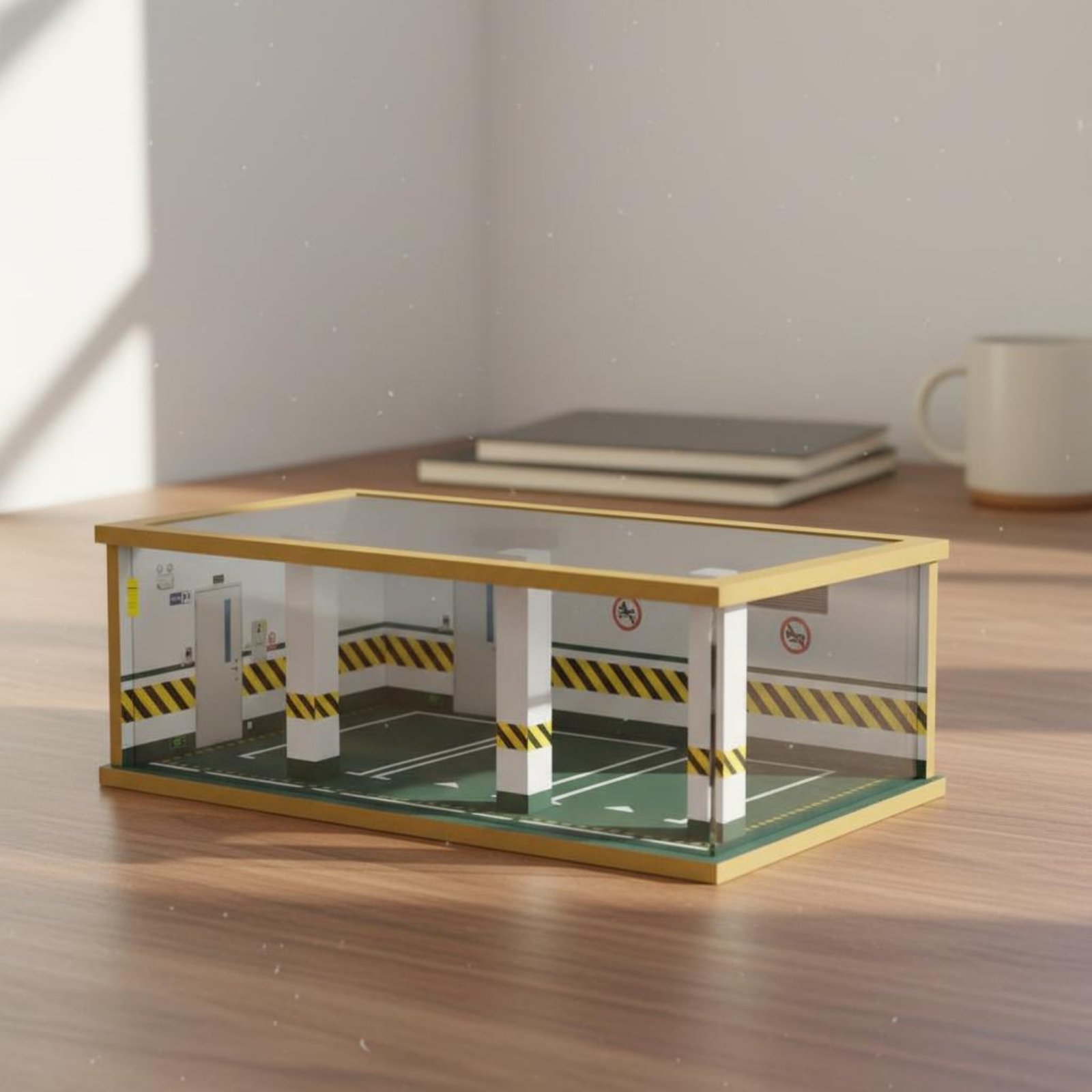 1:24 Scale Parking Garage Wood - Frame Display Wood ulasan dan harga