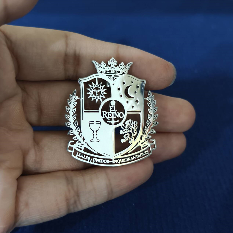Custom Stainless Steel Logo Br - Embroidery Illustration ulasan dan harga