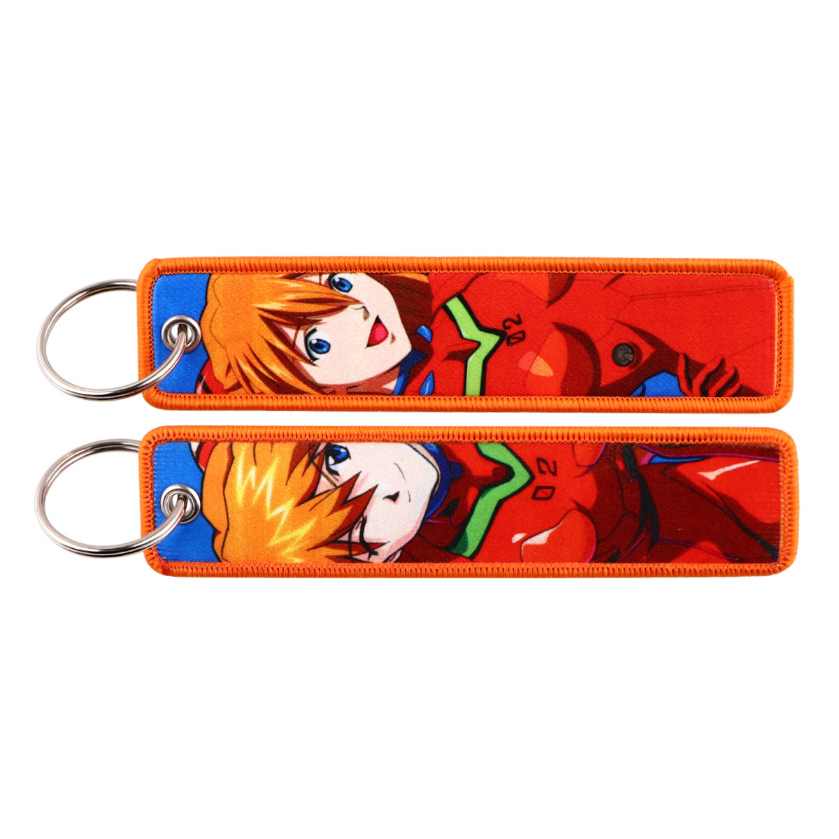 Anime EVA Embroidery Key Fobs  - Embroidery Keychain ulasan dan harga