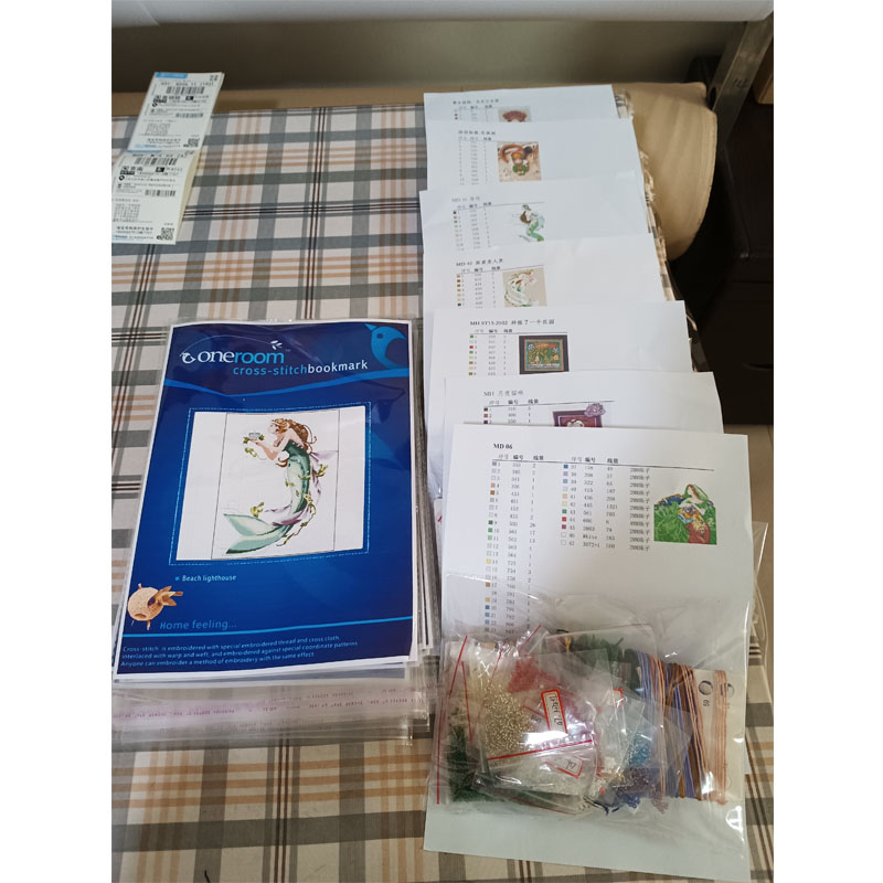 Cross Stitch Kit DIY Set  Deco - Embroidery Rose Stitch ulasan dan harga