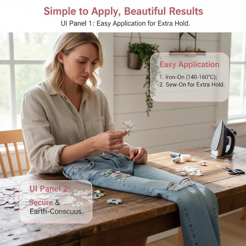1Pcs Jacket Jeans Craft Access - Embroidery Jacket Jeans ulasan dan harga