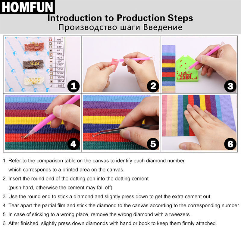 HOMFUN Diamond Embroidery 
