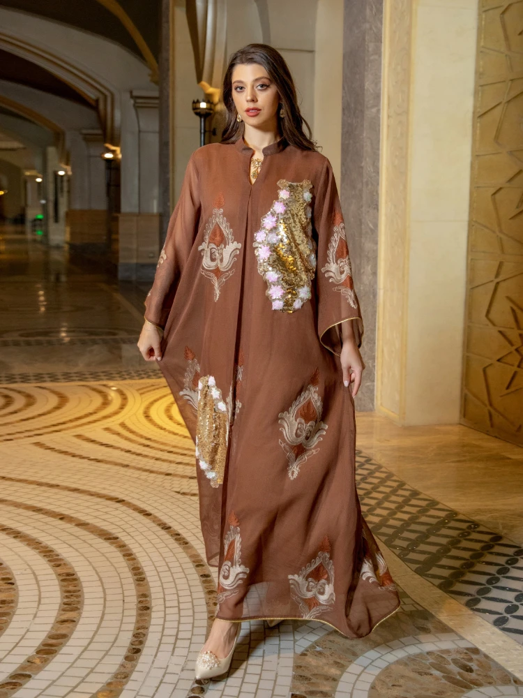 Morocco Dress for Women Muslim - Embroidery Abaya ulasan dan harga