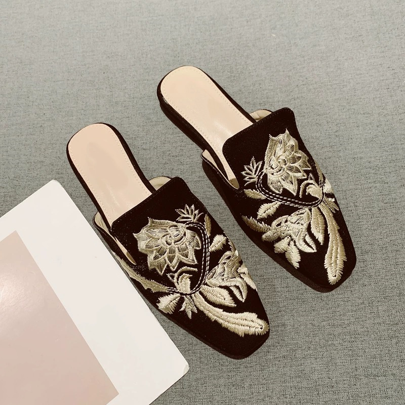 2026 New Womens Shoe Retro Emb - Embroidery Design ulasan dan harga