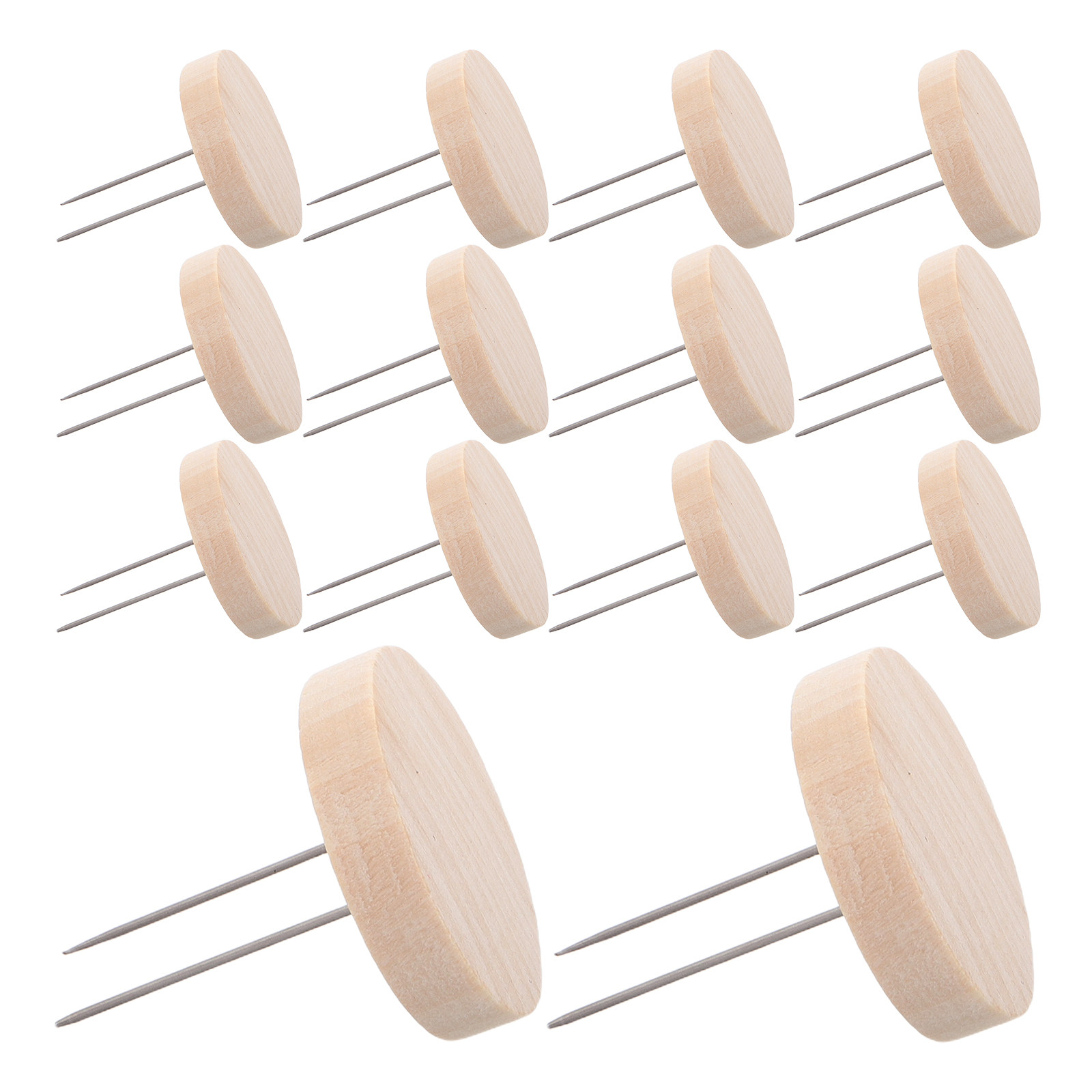 24Pcs Wooden Knitted Stand Dis - Frame Display Wood ulasan dan harga