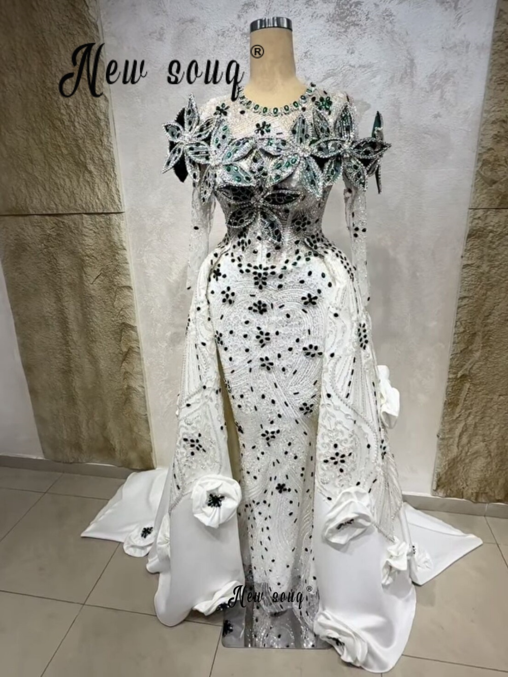 Luxurious Embroidery White Pro - Embroidery White Dress ulasan dan harga