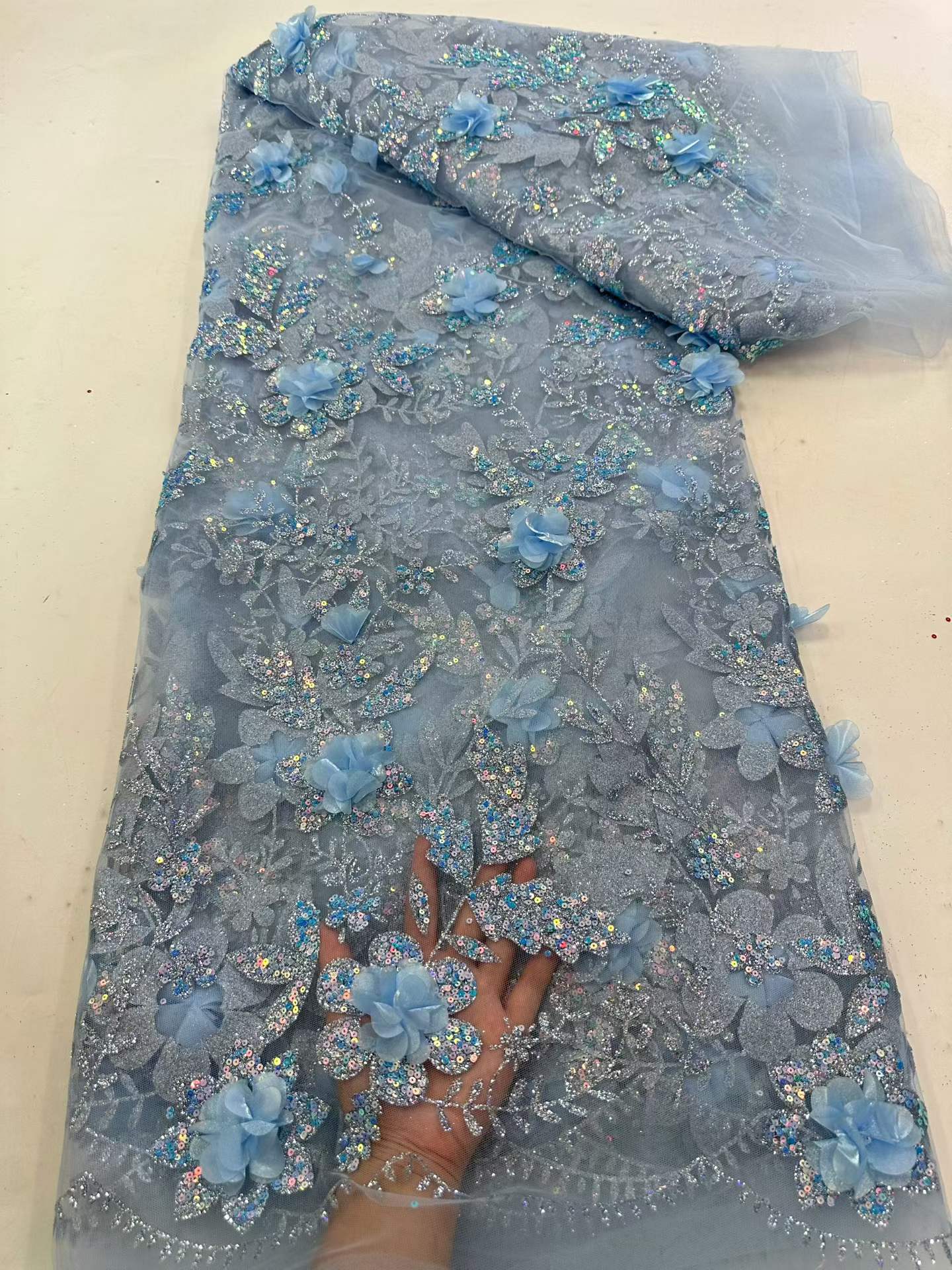 African Lace Fabric Embroidere - Embroidery Abaya ulasan dan harga