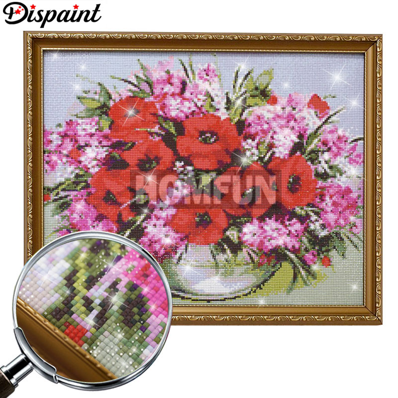 Dispaint Full Square/Round Dri - Embroidery Rose Stitch ulasan dan harga