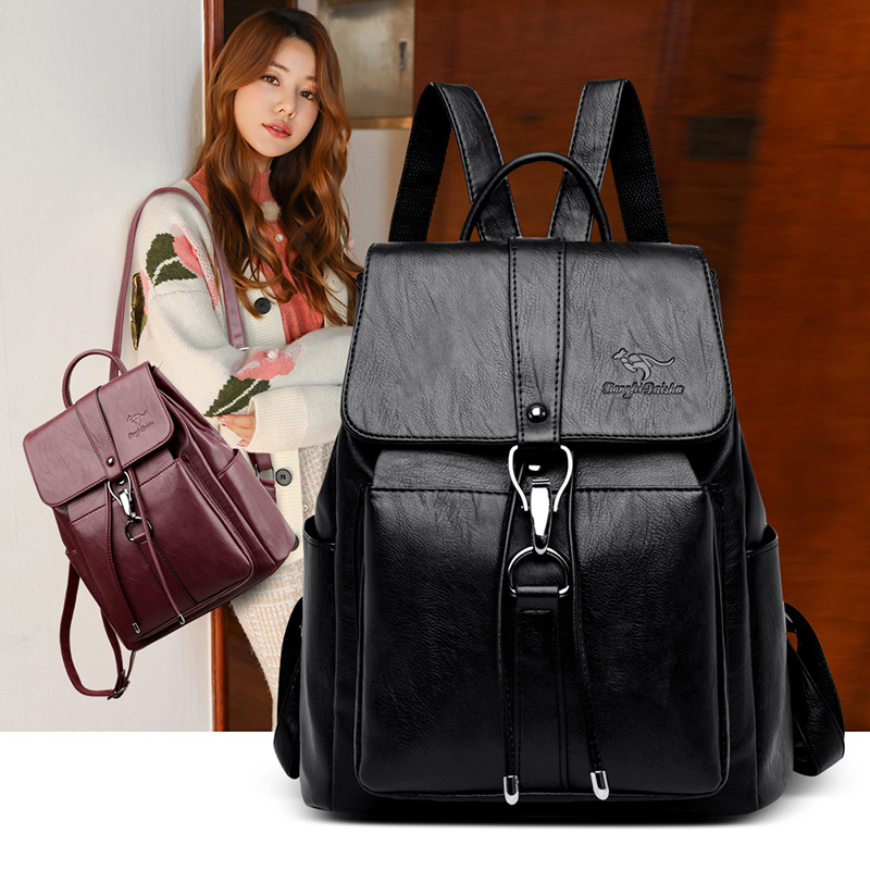 Anti Theft Backpack Women Shou - Embroidery Kit Pouch ulasan dan harga