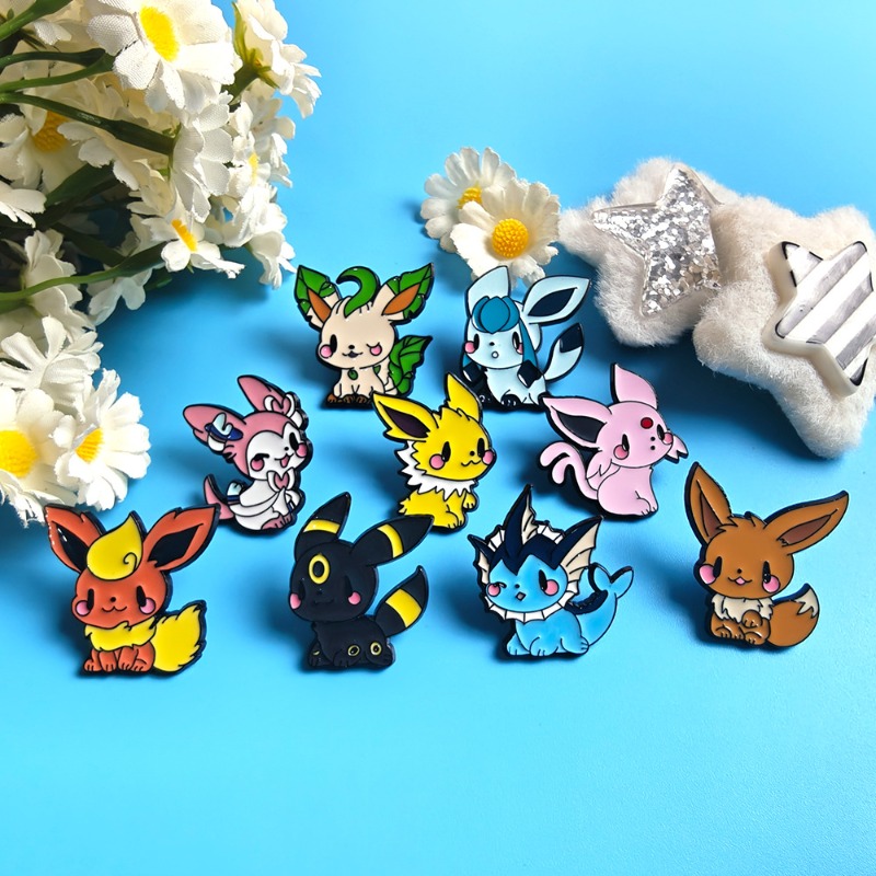 Hot 9 Pcs Anime Elf Brooch Set - Embroidery Wallpaper ulasan dan harga