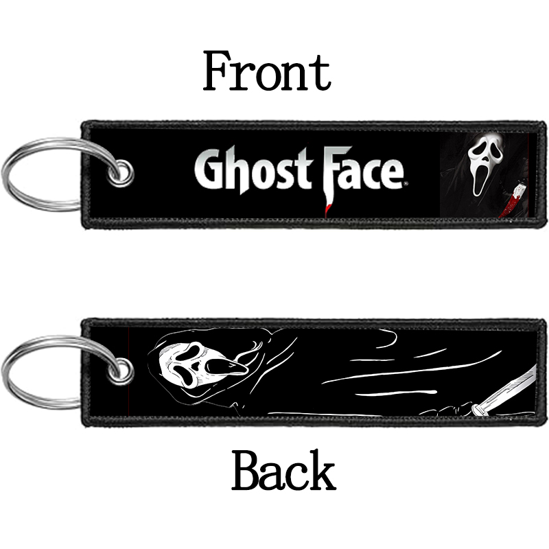 GHOST FACE Key Chain for Men W - Embroidery Keychain ulasan dan harga