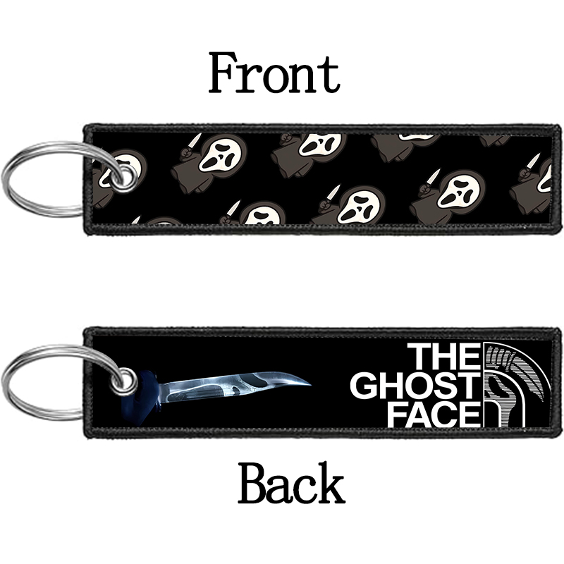 GHOST FACE Key Chain for Men W - Embroidery Keychain ulasan dan harga