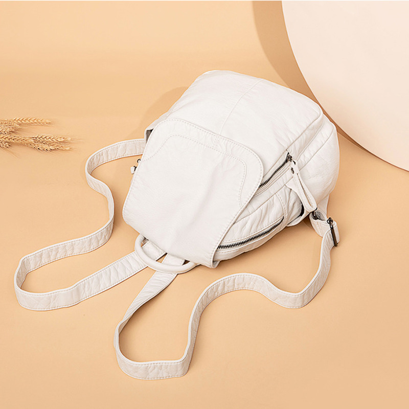Women's Backpack White Washed  - Embroidery Kit Pouch ulasan dan harga