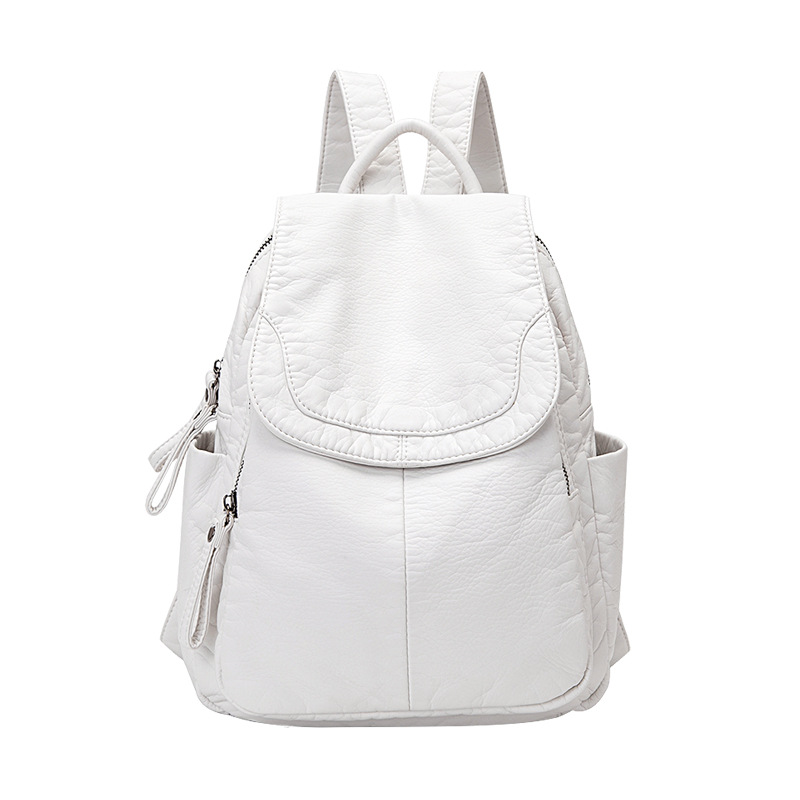Women's Backpack White Washed  - Embroidery Kit Pouch ulasan dan harga
