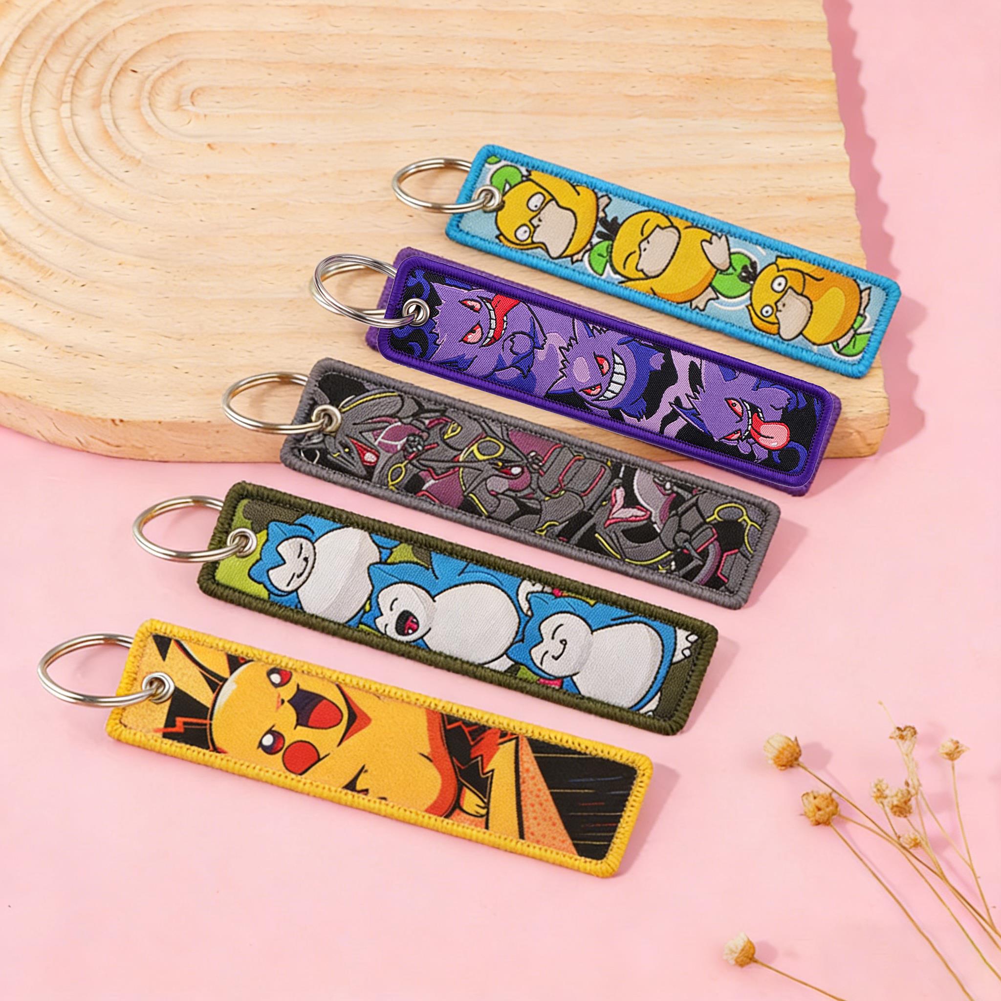 Cute Duck Embroidery Keychain  - Embroidery Keychain ulasan dan harga