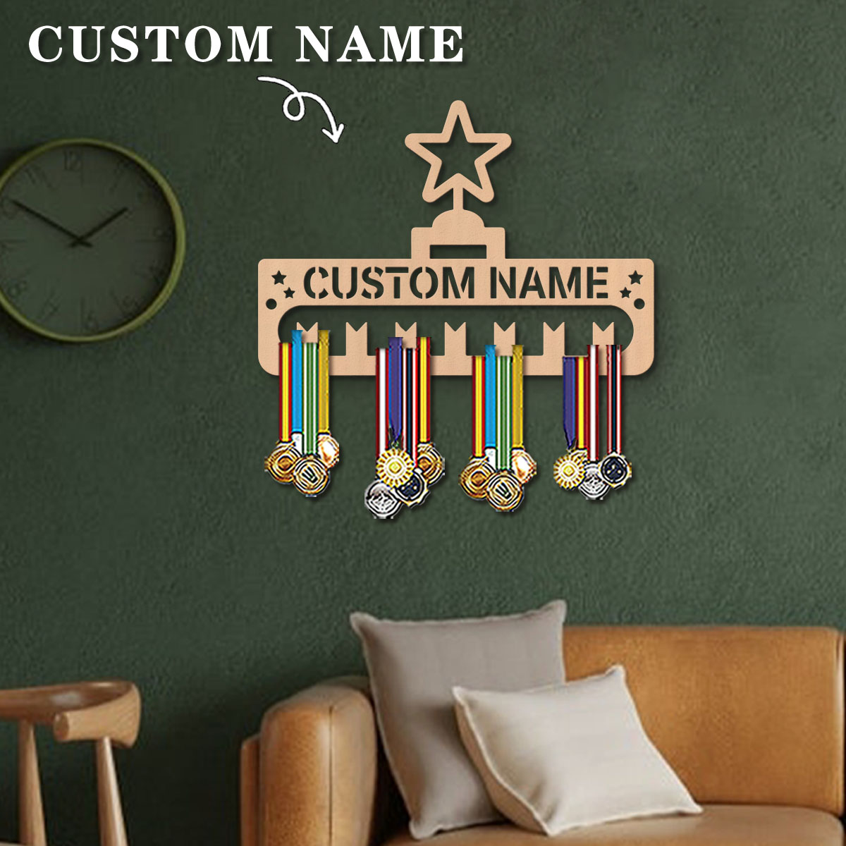 1pc Custom Modern Style Cartoo - Frame Display Wood ulasan dan harga