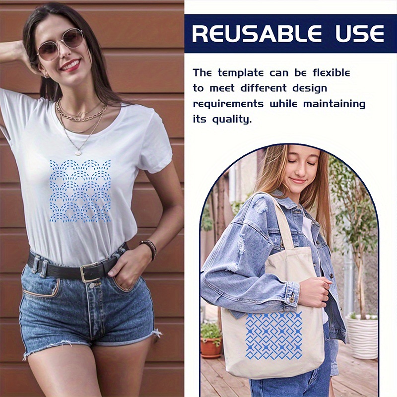 30Pcs Embroidery Templates DIY - Embroidery Yarn ulasan dan harga