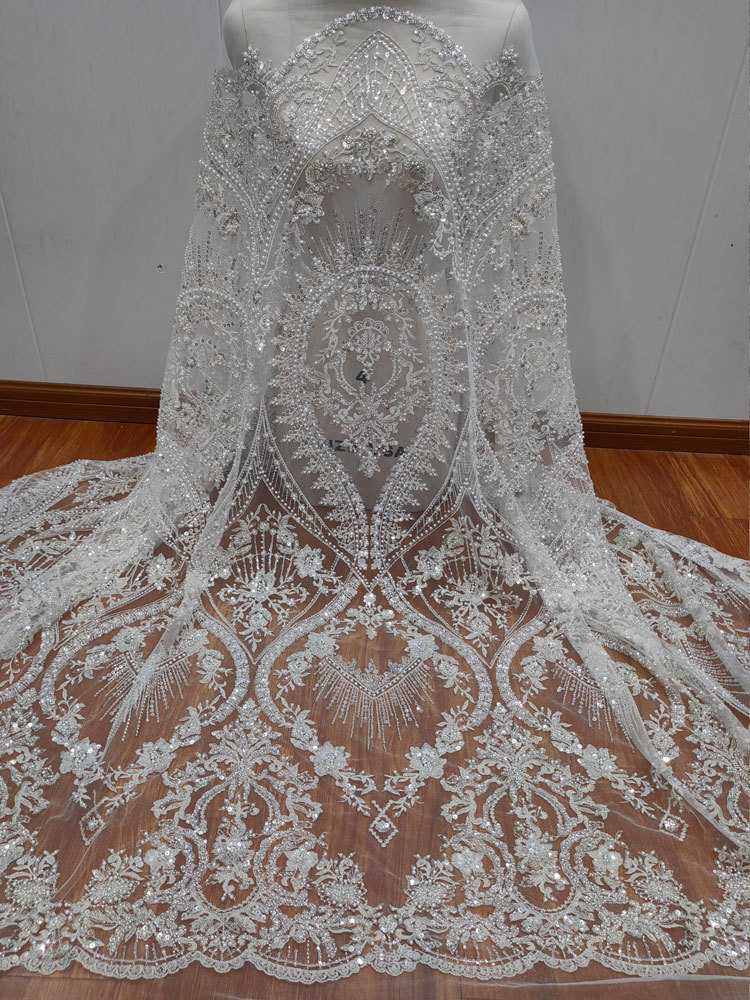 1yard white High-density Mesh  - Embroidery White Dress ulasan dan harga