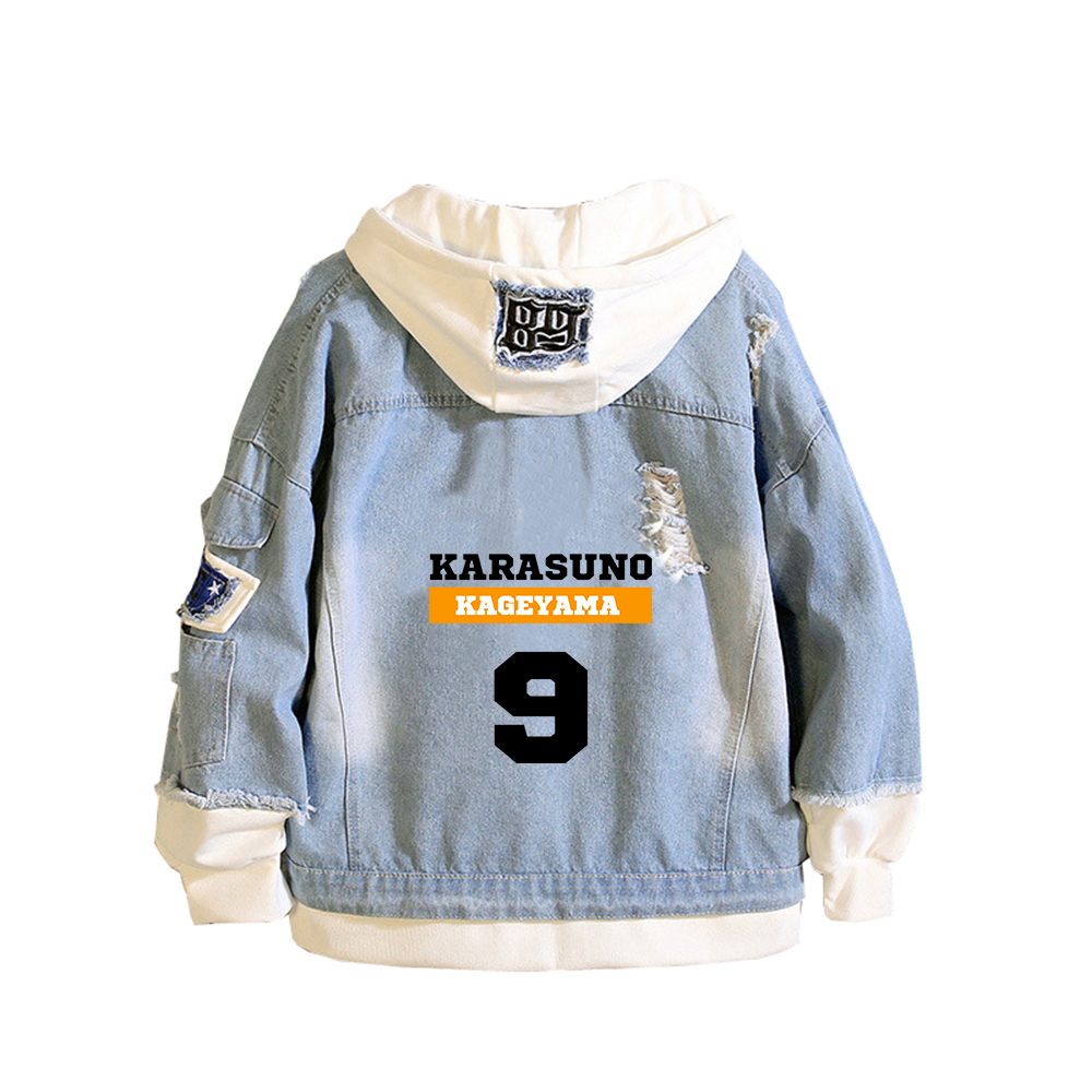 Haikyuu Karasuno VBC Print Wom - Embroidery Jacket Jeans ulasan dan harga