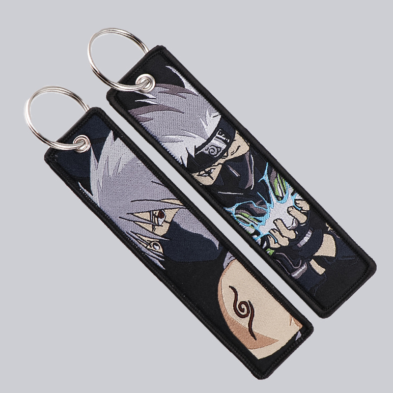 Anime Naruto Embroidery Key Fo - Embroidery Keychain ulasan dan harga