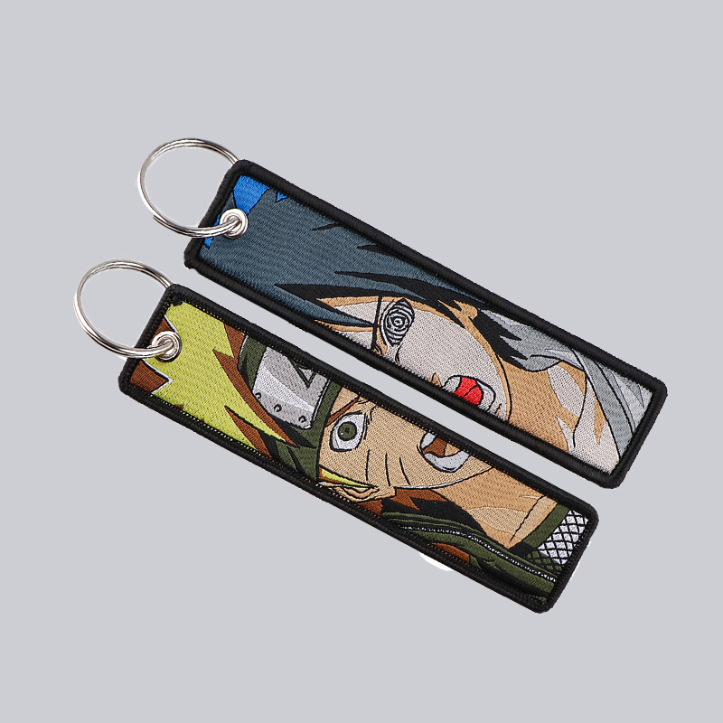 Anime Naruto Embroidery Key Fo - Embroidery Keychain ulasan dan harga