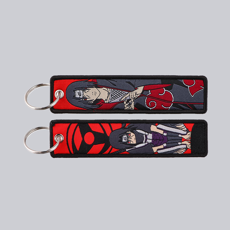 Anime Naruto Embroidery Key Fo - Embroidery Keychain ulasan dan harga