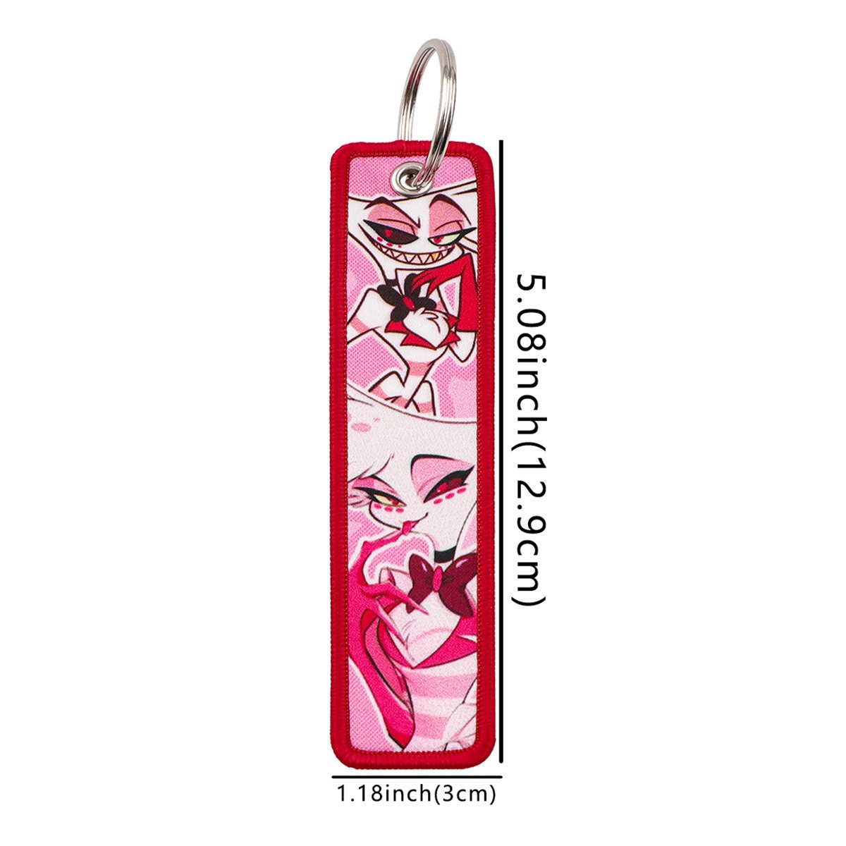 Anime Hazbin Hotel Embroidery  - Embroidery Keychain ulasan dan harga